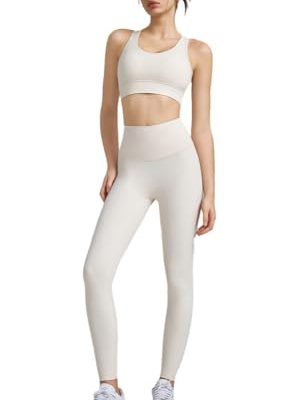 2 Piece Workout Sets for Women, Women’s Seamless Yoga Outfits Butt Lifting Leggings,High Impact Sports Bra Gym Pants.