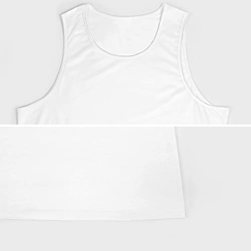 Dalmatian Skin Men's Tank Tops Print Sleeveless Shirts Workout Gym Muscle T Shirts Tee Tops