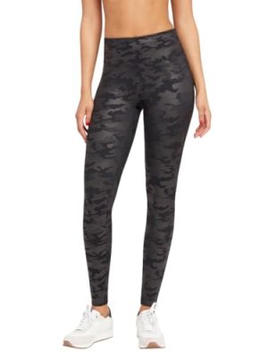 Faux Leather Camo Leggings