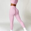 Workout Sets for Women 2 Piece Square Neck Long Sleeve Crop Tops High Waist Flared Leggings Gym Sets