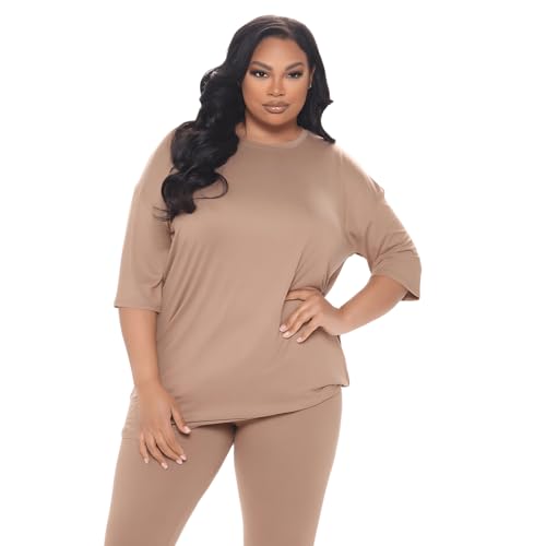 2 Piece Leggings Sets for Women Outfits Summer Fall Casual Jogger Set Oversized TShirt Long Pants Set Sweatsuit