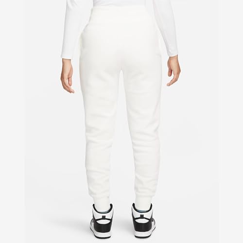 Sportswear Phoenix Fleece Women's High-Waisted Joggers, Sail/Black, L Regular US