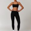 Two Piece Workout Sets For Women Sport Bra Matching High Waist Scrunch Butt Leggings Gym Yoga Active Wear Outfits