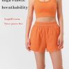 2 Packs Breathable Workout Shorts Pants Sports Bra Set for Women,Women's Gym Short Trousers Outfits Set.