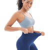 Seamless Workout Sets for Women 2 Piece Adjustable Strappy Sports Bra with High Waisted Butt Lifting Leggings Gym Sets