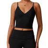 Workout Sets for Women 2 Piece Compression Sports Bra and Fold-over High Waisted Yoga Leggings Shorts Gym Athletic Sets