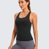 Butterluxe Workout Tank Tops for Women Built in Bras Padded - Racerback Athletic Spandex Yoga Camisole