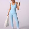 Womens Strappy Workout Tank Top with Built in Bra Backless V Neck Longline Sports Bras Yoga Gym Athletic Tops