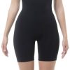 Compression Shorts for Women High Waisted Made in Italy - Tummy Control Shapewear Pants Anti Cellulite - 603Y