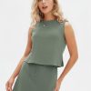 31DCU4RZzpL.jpg Womens Summer 2 Piece Short Skirt Sets Sleeveless Top and Tennis Skorts Dressy Cotton Matching Sweatsuits Outfits 2025