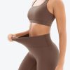 Workout Sets for Women High Waisted Leggings with Cross Back Sports Bra 2 Piece Gym Outfits Yoga Gym Clothes