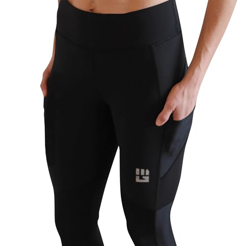Women’s Flex-Fit High-Waisted Capri Compression Leggings, High-Performance 4-Way Stretch Yoga Pants with Non-Slip Waistband