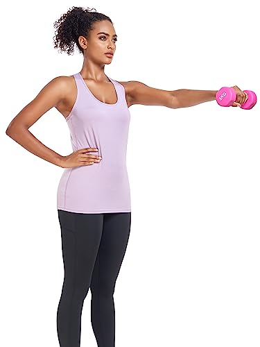 5 Pack Workout Tank Tops for Women, Athletic Racerback Sports Tank Top, Loose Sleeveless Dry Fit Shirts SetA XL