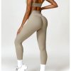 2 Packs Workout Set for Women,Seamless Yoga Outfits Butt Lifting Shorts pants,Sports Bra Gym Short trousers