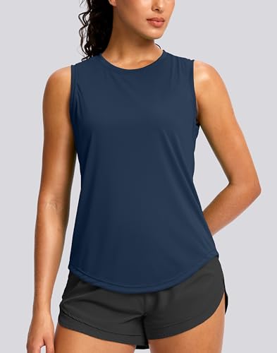 Sleeveless Workout Tops for Women Breathable Lightweight Athletic Running Tank Tops Active Tennis Yoga Shirts