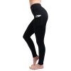 Tummy Control Compression Leggings for Women | High Waisted Workout Yoga Pants (Black Regular + Black with Pockets, 3XLarge)