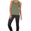 Women's Open Back Workout Athletic Yoga Tank Tops with Built in Bra