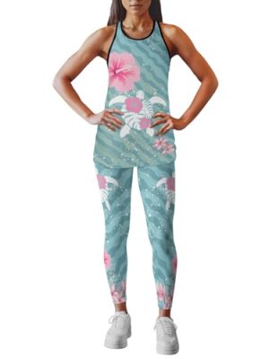 Workout Sets 2 Piece, Women High Waist Leggings Tank Top, Activewear Set For Women, Sport Outfit, Mom's Gifts