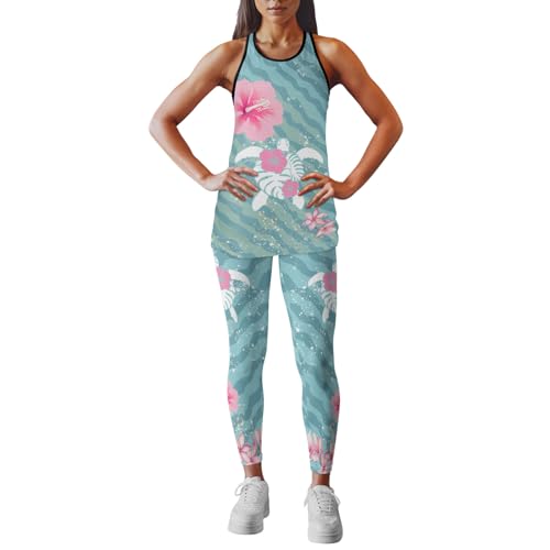 Workout Sets 2 Piece, Women High Waist Leggings Tank Top, Activewear Set For Women, Sport Outfit, Mom's Gifts