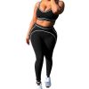 Women Workout Sets 2 Piece 2025 Outfits Summer Cami Top and Bodycon Pants Set Two Piece Sweatsuits Yoga Outfits