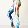 Colorado Threads Watercolor Yoga Pant-Multi Printed-XS Womens Active Workout Yoga Leggings Multi Printed Watercolor S