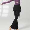 Women's Flared Dance Pants Breathable Wide Leg Ballet Trousers for Modern Classical Performances Yoga
