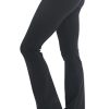 Rolldown Bootleg Flare Pants in Cotton Spandex Black XL 32