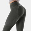 Body Sculpt Capri Leggings Reversible Wear Compression Leggings for Women Tummy Control Yoga Pants Workout