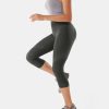 Body Sculpt Capri Leggings Reversible Wear Compression Leggings for Women Tummy Control Yoga Pants Workout