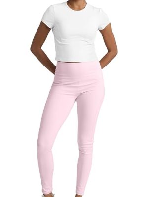Two Piece Workout Set for Women High Waist Leggings and Short Sleeve Athletic Tops Matching Pilates Gym Sets Yoga Outfits