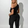 Two Piece Sets for Women Sleeveless Off the Shoulder Tops High Waist Bodycon Capri Pants Summer Outfits Clubwear