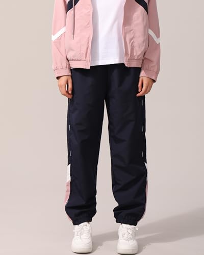 Leisure Colour Block Pants - Joggers for Women, Women's Sweatpants, Lounge Pants, Yoga Workout Pants with Pockets