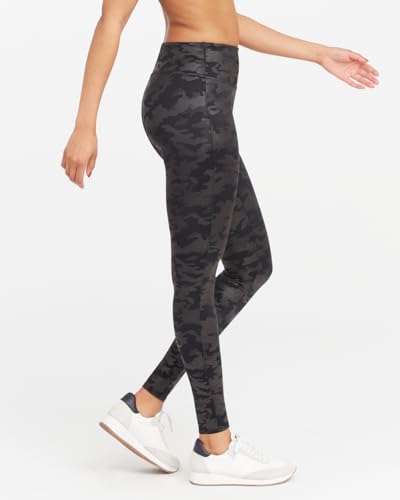 Faux Leather Camo Leggings