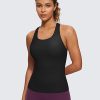 Butterluxe Workout Tank Tops for Women Built in Bras Padded - Racerback Athletic Spandex Yoga Camisole