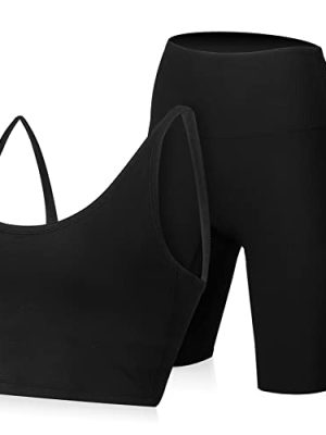 Women Sportswear Set Tank Top High Waist Shorts for Yoga Stylish Comfortable Fitness Outfit for Active Lifestyles