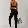 Two Piece Workout Sets For Women Sport Bra Matching High Waist Scrunch Butt Leggings Gym Yoga Active Wear Outfits