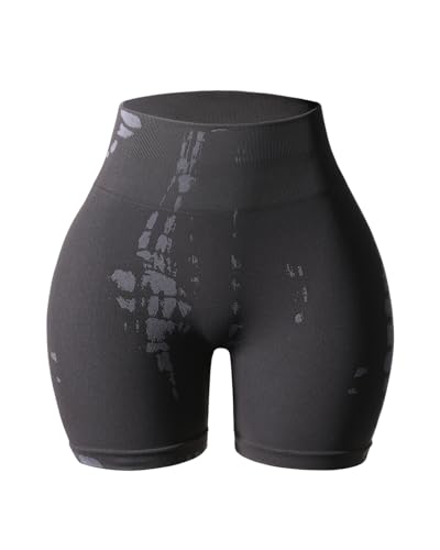 Serpent Seamless Scrunch Workout Shorts for Women,Tummy Control Squat Proof Ribbed Thick Active Gym Short