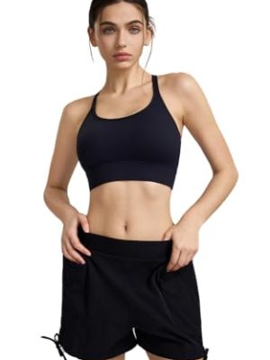 2 Packs Breathable Workout Shorts Pants Sports Bra Set for Women,Women's Gym Short Trousers Outfits Set.