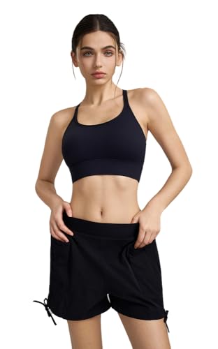2 Packs Breathable Workout Shorts Pants Sports Bra Set for Women,Women's Gym Short Trousers Outfits Set.