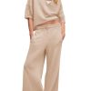 Womens 2 Piece Outfits Casual V Neck Shirts Wide Leg Running Long Pants Loose Workout Tracksuit Sets