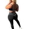 Women Workout Sets 2 Piece 2025 Outfits Summer Cami Top and Bodycon Pants Set Two Piece Sweatsuits Yoga Outfits