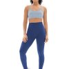 Seamless Workout Sets for Women 2 Piece Adjustable Strappy Sports Bra with High Waisted Butt Lifting Leggings Gym Sets