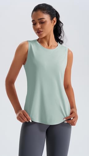 Ice Silk Workout Tank Tops for Women Cool-Dry Sleeveless Loose Fit Yoga Shirts Athletic