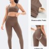 Workout Sets for Women High Waisted Leggings with Cross Back Sports Bra 2 Piece Gym Outfits Yoga Gym Clothes