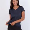 5 Pack Women’s Short Sleeve V-Neck Workout T-Shirts – Athletic Gym Fitness Pilates Plus Size Active Tees