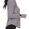 Women's Long Sleeve Running Shirts Workout Tops UPF 50+ Sun Shirt Quick Dry Athletic T-Shirts with Watching Window