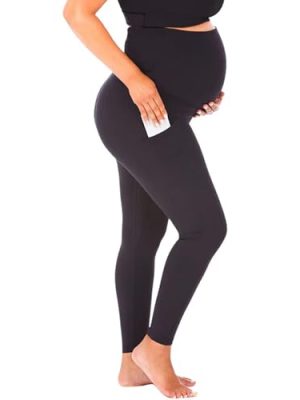 27" SoftLuxe Stay Put Maternity Leggings - High Waist Pregnancy Bottoms with Side Pockets