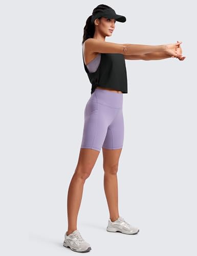 Pima Cotton Cropped Workout Tank Tops for Women - Sleeveless Sports Athletic Yoga Running Gym Crop Shirts