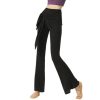 Women's Flared Dance Pants Breathable Wide Leg Ballet Trousers for Modern Classical Performances Yoga