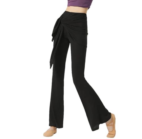 Women's Flared Dance Pants Breathable Wide Leg Ballet Trousers for Modern Classical Performances Yoga